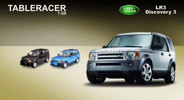 TR Set automodel LAND ROVER LR3 Discovery 3 1:68 argintiu